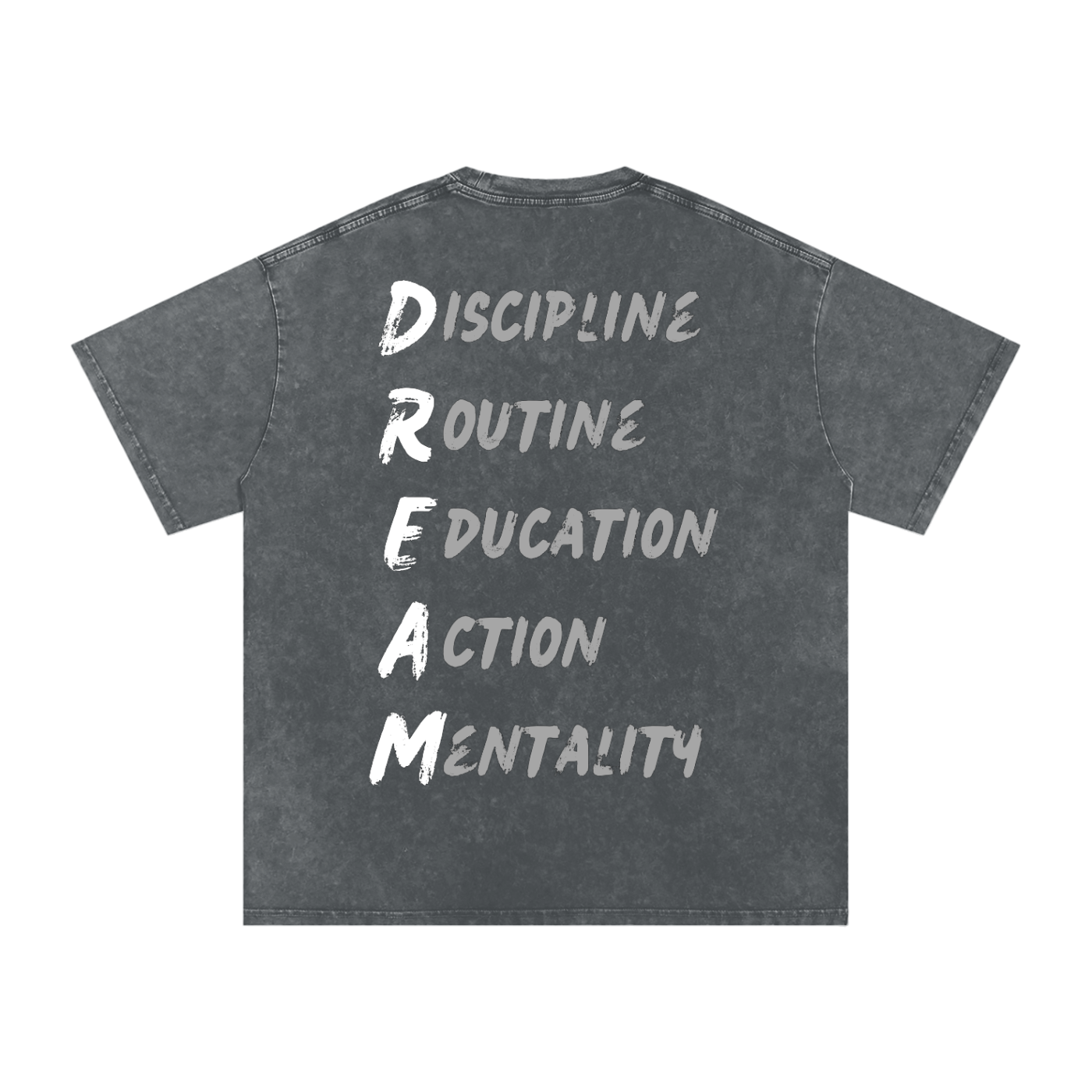 Snow Washed Oversized Cotton T-Shirt 001