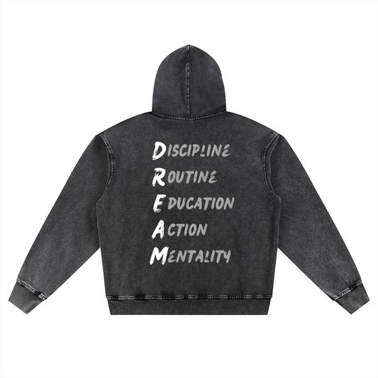 Snow Wash Oversized Hoodie 001