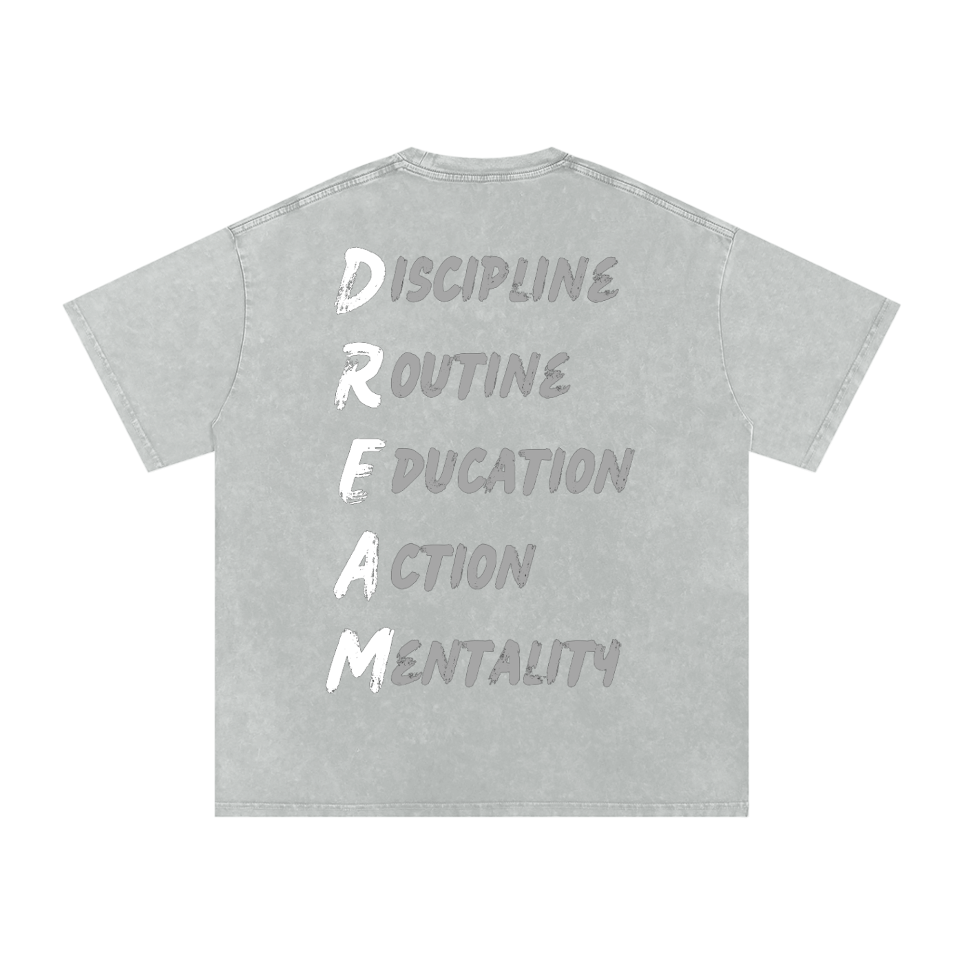 Snow Washed Oversized Cotton T-Shirt 001