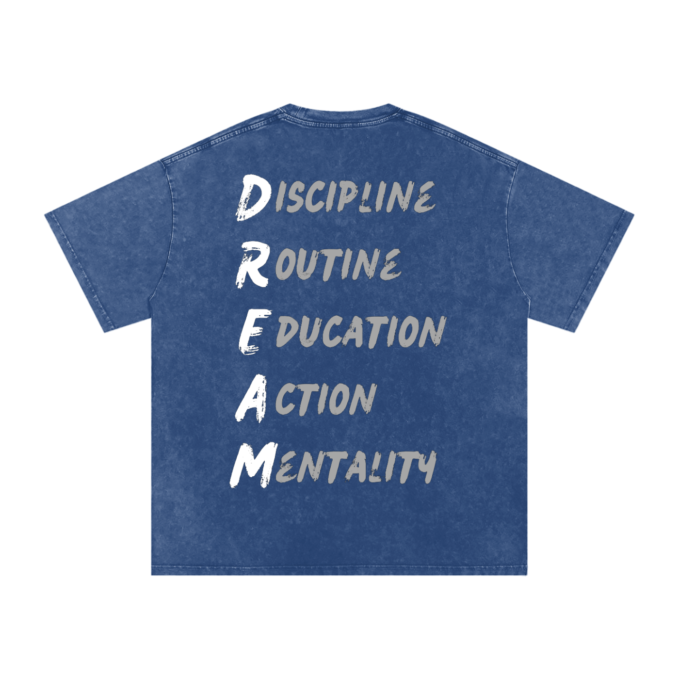 Snow Washed Oversized Cotton T-Shirt 001