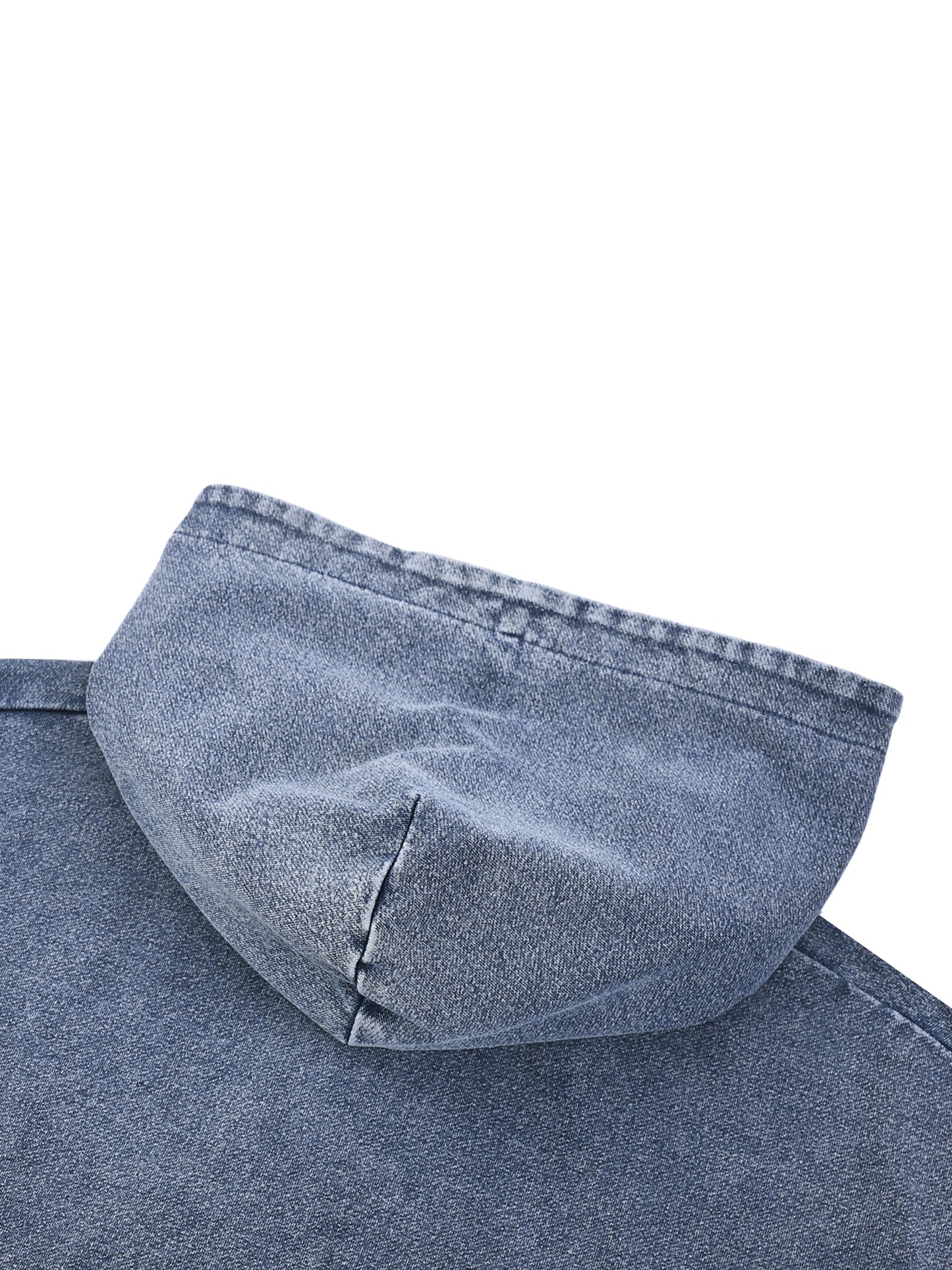 Snow Washed Oversized Zip-Up Hoodie 001